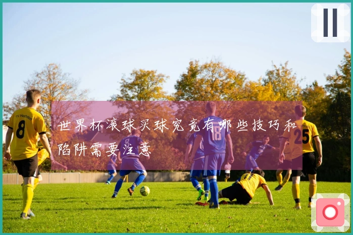世界杯滚球买球究竟有哪些技巧和陷阱需要注意